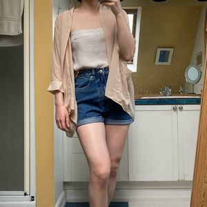 Cream sheer cardigan